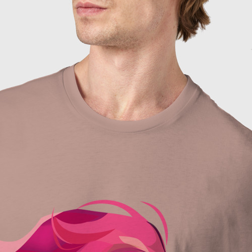 Мужская футболка хлопок Мейв паладинс, цвет пыльно-розовый - фото 6