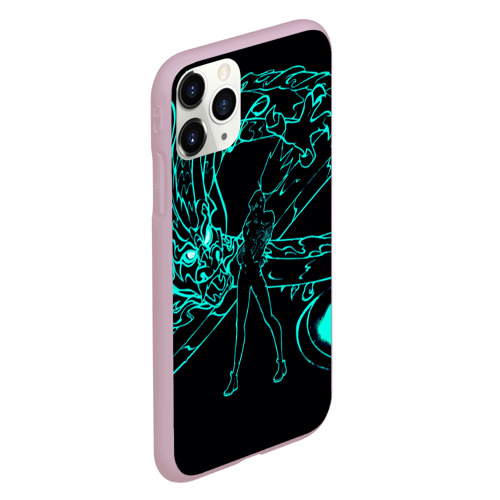 Чехол для iPhone 11 Pro матовый Neon Dragon, цвет розовый - фото 3