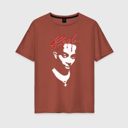 Женская футболка хлопок Oversize Playboi Carti Whole Lotta Red