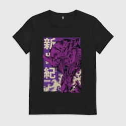 Женская футболка хлопок Evangelion Eva-01