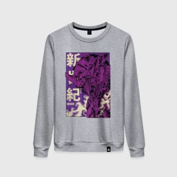 Женский свитшот хлопок Evangelion Eva-01