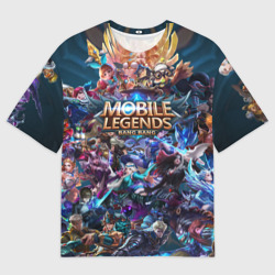 Женская футболка oversize 3D Mobile Legends