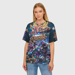 Женская футболка oversize 3D Mobile Legends - фото 2