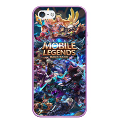 Чехол для iPhone 5/5S матовый Mobile Legends