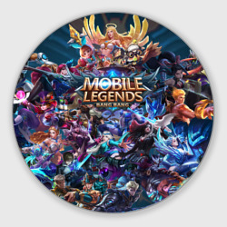 Круглый коврик для мышки Mobile Legends