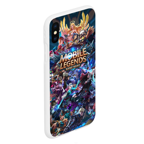 Чехол для iPhone XS Max матовый Mobile Legends, цвет белый - фото 3