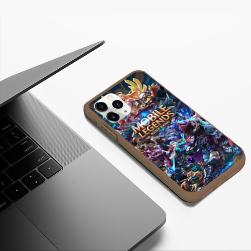 Чехол для iPhone 11 Pro Max матовый Mobile Legends, цвет коричневый - фото 5