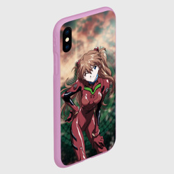 Чехол для iPhone XS Max матовый Аска в своем костюме пилота - фото 2