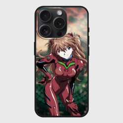 Чехол силиконовый для Apple iPhone 15 Pro матовый Аска в своем костюме пилота