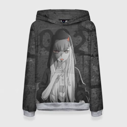 Женская толстовка 3D Zero Two Меланхолия