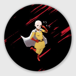 Круглый коврик для мышки One Punch Girl