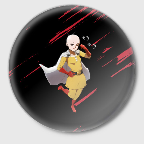 Значок One Punch Girl, цвет белый