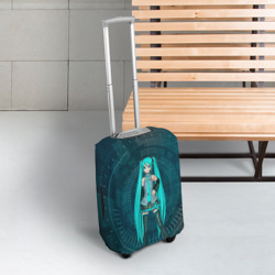 Чехол для чемодана 3D Мику Хацуне - фото 2