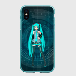 Чехол для iPhone XS Max матовый Мику Хацуне