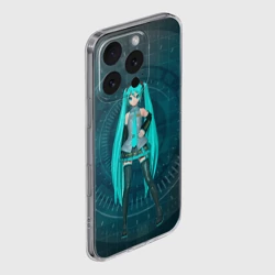 Чехол для iPhone 16 Pro Max силиконовый с защитой камеры Мику Хацуне - фото 2