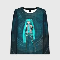 Женский лонгслив 3D Мику Хацуне