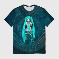 Мужская футболка 3D Мику Хацуне