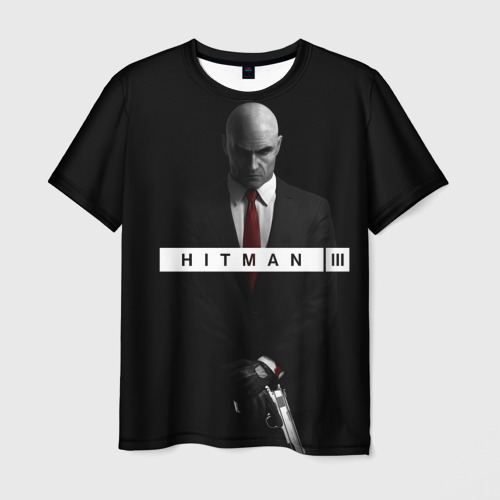 Мужская футболка 3D Hitman 3, цвет 3D печать