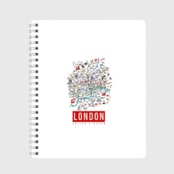 Тетрадь Лондон - карта