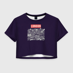 Женская футболка Crop-top 3D London