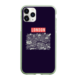 Чехол для iPhone 11 Pro матовый London