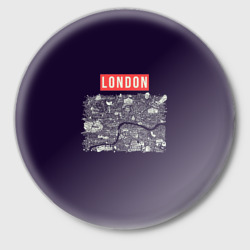 London – Значок с принтом купить