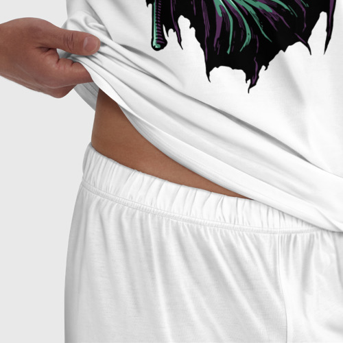 Мужская пижама хлопок Logo Children of Bodom, цвет белый - фото 6