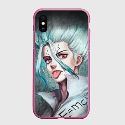 Чехол для iPhone XS Max матовый Доктор Стоун