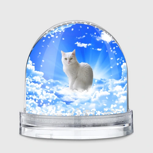 Игрушка Снежный шар Кот в облаках