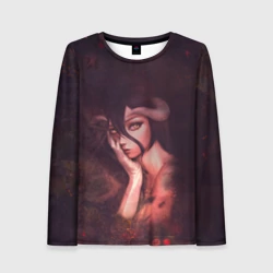 Женский лонгслив 3D Albedo sadness