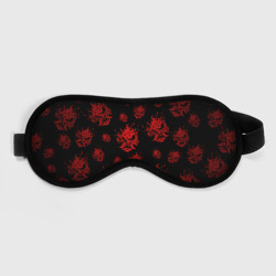 Samurai pattern - красный – Маска для сна 3D с принтом купить
