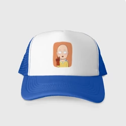 Кепка тракер с сеткой Сайтама one punch man