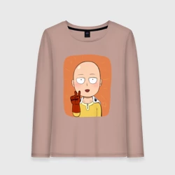 Женский лонгслив хлопок Сайтама one punch man