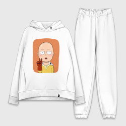 Женский костюм хлопок Oversize Сайтама One Punch Man