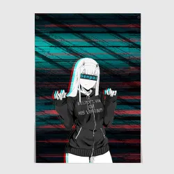 Постер Zero Two Glitch