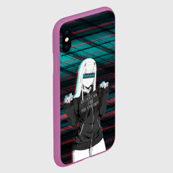 Чехол для iPhone XS Max матовый Zero Two Glitch - фото 2
