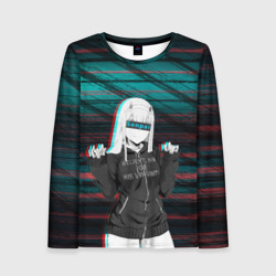 Женский лонгслив 3D Zero Two Glitch