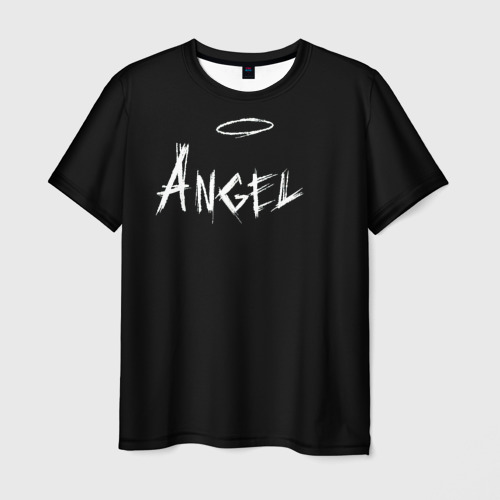 Мужская футболка 3D с принтом Angel, вид спереди #2