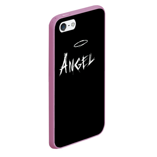 Чехол для iPhone 5/5S матовый Angel, цвет розовый - фото 3