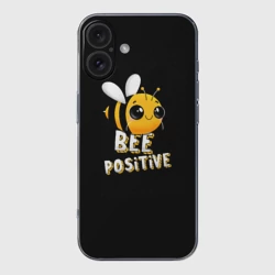 Чехол для iPhone 16 силиконовый с защитой камеры Пчёлка