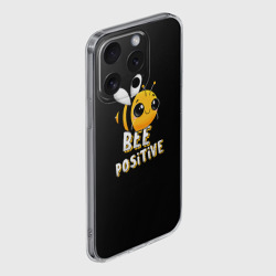 Чехол для iPhone 15 Pro Max силиконовый с защитой камеры Пчёлка - фото 2