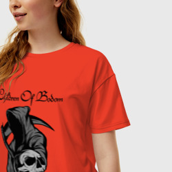 Женская футболка хлопок Oversize Children of Bodom (Z) - фото 2