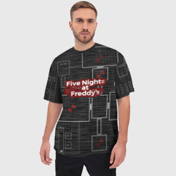 Мужская футболка oversize 3D Five Nights At Freddy - фото 2