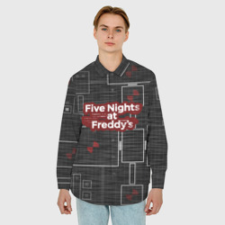 Мужская рубашка oversize 3D Five Nights At Freddy - фото 2