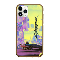 Чехол для iPhone 11 Pro Max матовый Cyberpunk 2077