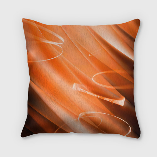 Подушка 3D Химико Тога на оранжевом фоне - фото 2