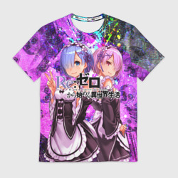 Мужская футболка 3D Re:Zero Жизнь с нуля