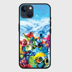 Чехол для iPhone 14 Палитра сноуборд