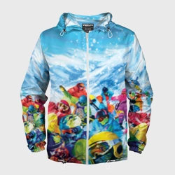 Мужская ветровка 3D Палитра сноуборд