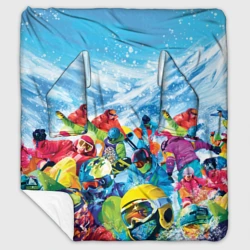 Плед с рукавами Палитра сноуборд